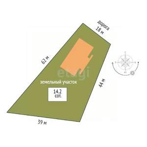 Дом 276м&sup2;, 2-этажный, участок 14 сот.  