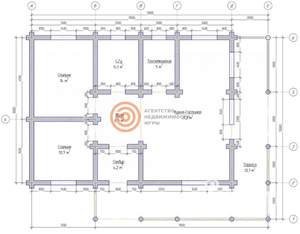Дом 110м&sup2;, 1-этажный, участок 1 сот.  