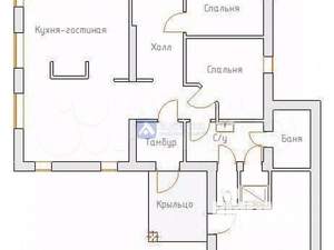 Коттедж 161м², 1-этажный, участок 7 сот.  