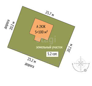 Дом 116м&sup2;, 2-этажный, участок 5 сот.  