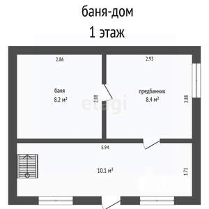 Дача 50м², 2-этажный, участок 5 сот.  