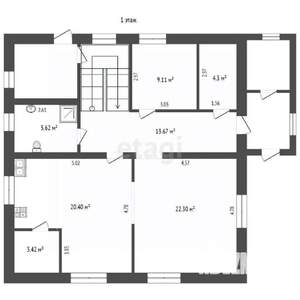 Дом 187м&sup2;, 2-этажный, участок 5 сот.  