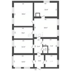 Дом 90м&sup2;, 2-этажный, участок 10 сот.  