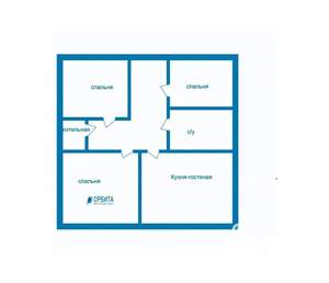 Дом 90м&sup2;, 2-этажный, участок 8 сот.  