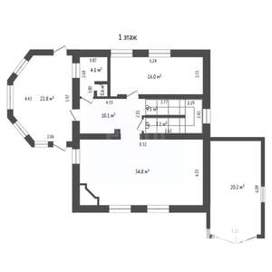 Дом 147м&sup2;, 2-этажный, участок 5 сот.  