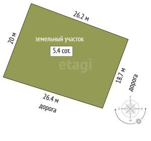 Дача 40м², 2-этажный, участок 6 сот.  