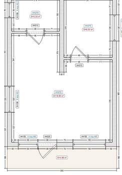 Дом 40м², 1-этажный, участок 0 сот.  