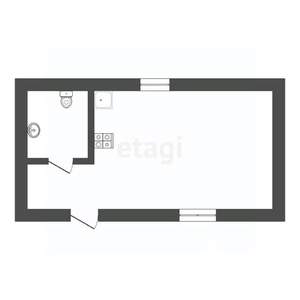 Дом 18м&sup2;, 1-этажный, участок 5 сот.  