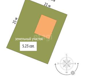 Дом 30м², 1-этажный, участок 5 сот.  