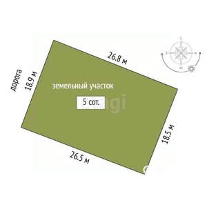 Дом 15м², 1-этажный, участок 5 сот.  