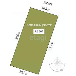 Дом 50м², 2-этажный, участок 8 сот.  