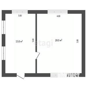 Дом 30м&sup2;, 1-этажный, участок 6 сот.  