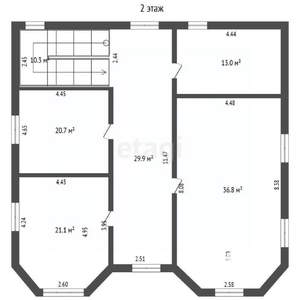 Дом 260м², 2-этажный, участок 7 сот.  