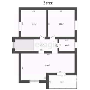 Дом 183м², 2-этажный, участок 8 сот.  