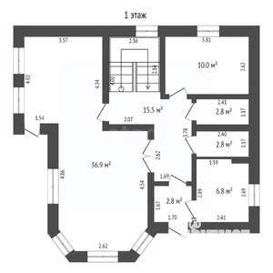 Дом 166м², 2-этажный, участок 6 сот.  
