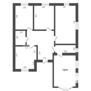 Коттедж 131м², 1-этажный, участок 6 сот.  