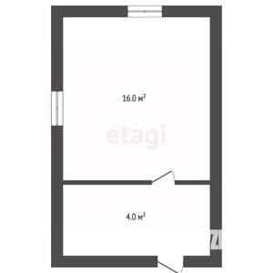 Дом 20м&sup2;, 1-этажный, участок 5 сот.  