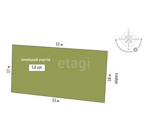 Дом 90м², 1-этажный, участок 6 сот.  