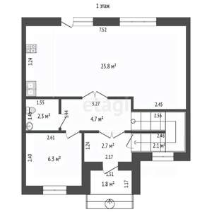 Таунхаус 102м², 2-этажный, участок 3 сот.  