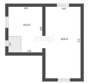 Дом 134м&sup2;, 2-этажный, участок 11 сот.  