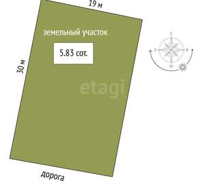 Дом 140м², 1-этажный, участок 6 сот.  