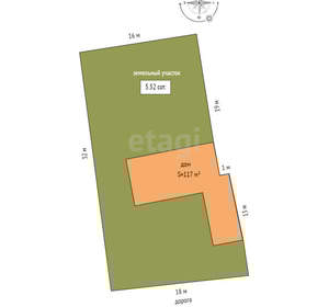 Дом 117м&sup2;, 2-этажный, участок 6 сот.  