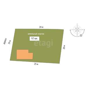 Дача 40м², 2-этажный, участок 5 сот.  