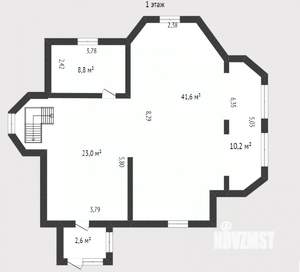 Коттедж 350м², 4-этажный, участок 11 сот.  