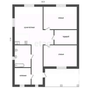 Дом 100м², 1-этажный, участок 6 сот.  