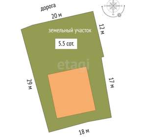 Дом 335м², 3-этажный, участок 6 сот.  
