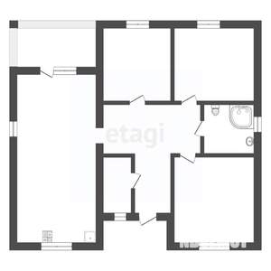 Дом 127м&sup2;, 1-этажный, участок 8 сот.  