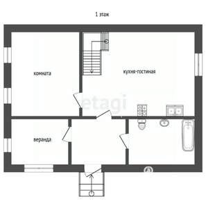 Дом 97м², 2-этажный, участок 5 сот.  