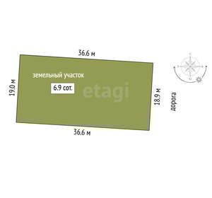 Дом 100м&sup2;, 1-этажный, участок 7 сот.  