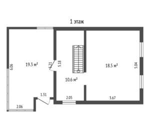 Дом 60м², 2-этажный, участок 5 сот.  