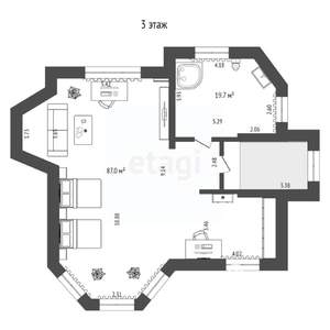 Дом 363м², 2-этажный, участок 18 сот.  