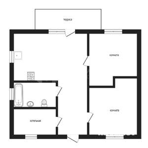 Коттедж 100м², 1-этажный, участок 6 сот.  