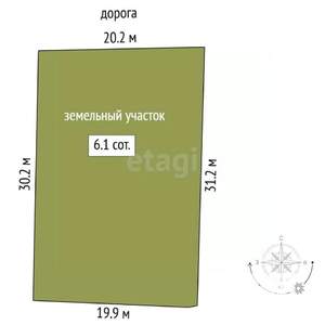 Дом 20м&sup2;, 1-этажный, участок 6 сот.  