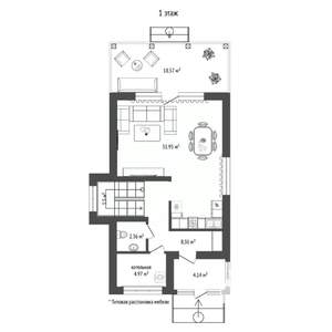 Дом 140м², 2-этажный, участок 8 сот.  