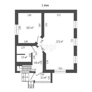 Дом 99м&sup2;, 2-этажный, участок 10 сот.  