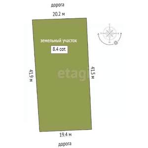 Дом 30м&sup2;, 1-этажный, участок 8 сот.  