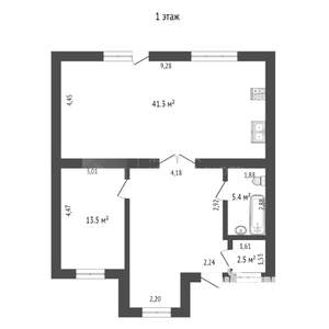 Коттедж 160м², 2-этажный, участок 6 сот.  