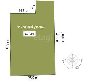 Дом 60м&sup2;, 2-этажный, участок 10 сот.  