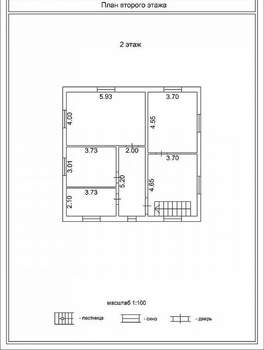 Дом 183м², 2-этажный, участок 5 сот.  