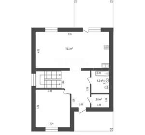 Дом 134м&sup2;, 2-этажный, участок 5 сот.  