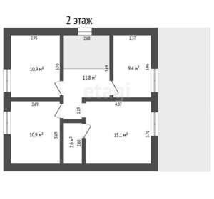 Дом 140м², 2-этажный, участок 4 сот.  