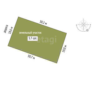Дом 30м², 1-этажный, участок 6 сот.  