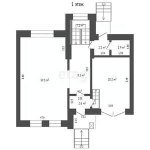 Таунхаус 330м², 2-этажный, участок 4 сот.  