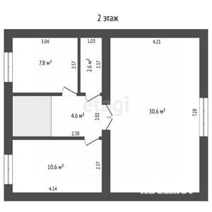 Дом 115м², 2-этажный, участок 5 сот.  