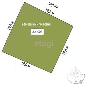 Дом 50м², 1-этажный, участок 4 сот.  