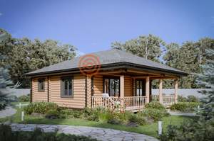 Дом 83м&sup2;, 1-этажный, участок 1 сот.  